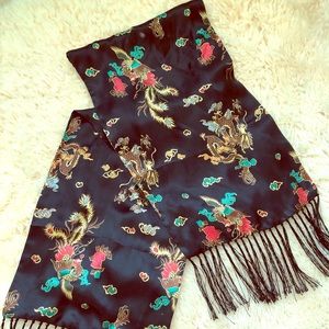 Satin silk scarf